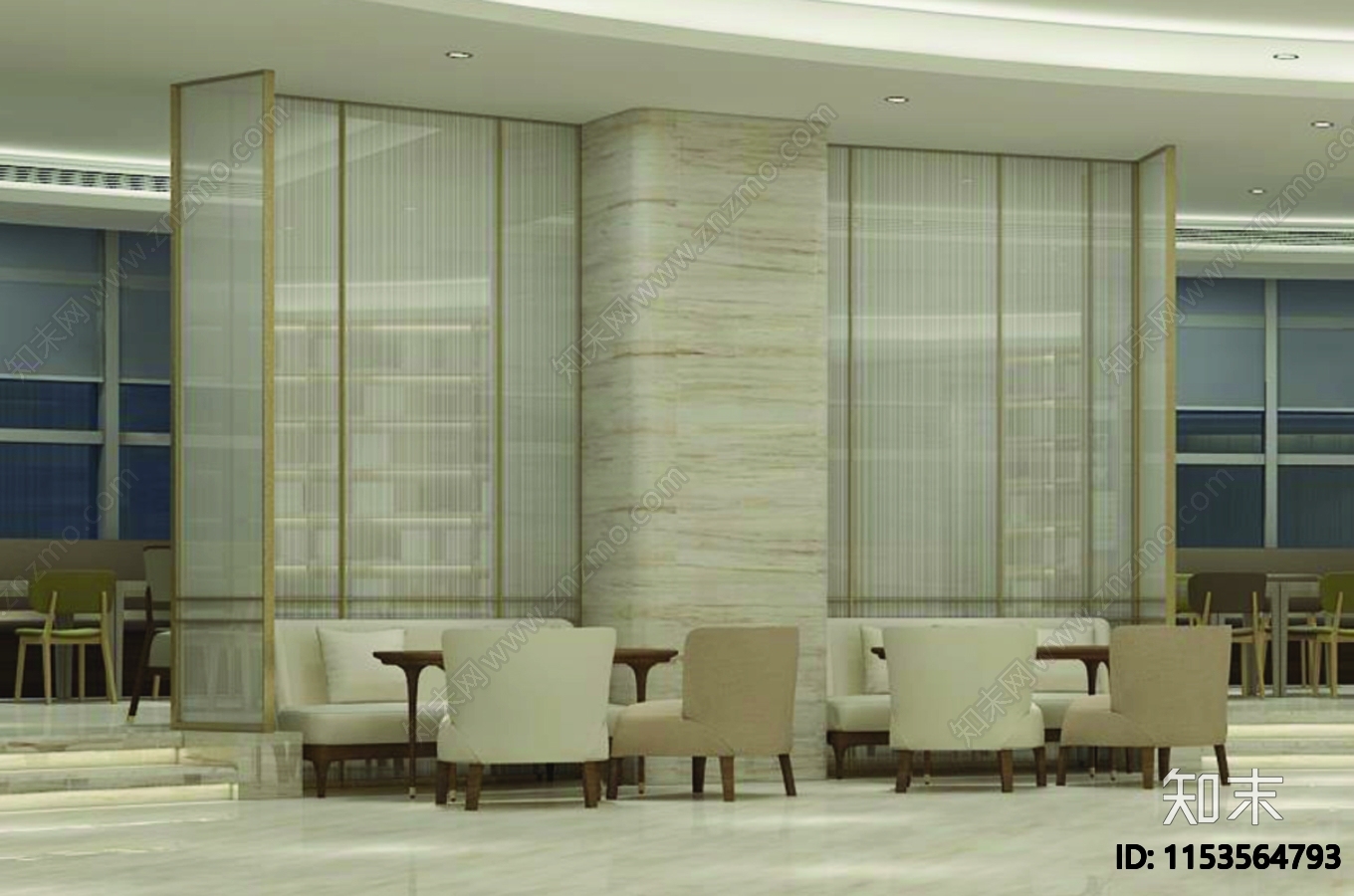 欧式玻璃屏风大样图施工图下载【ID:1153564793】