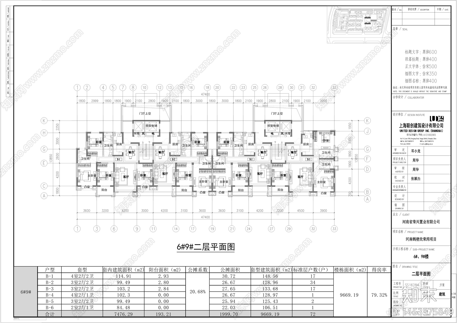 河南鹤壁住宅区建筑规划设计cad施工图下载【ID:1153575849】