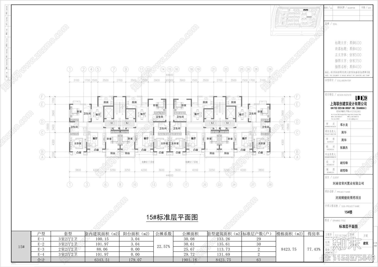 河南鹤壁住宅区建筑规划设计cad施工图下载【ID:1153575849】