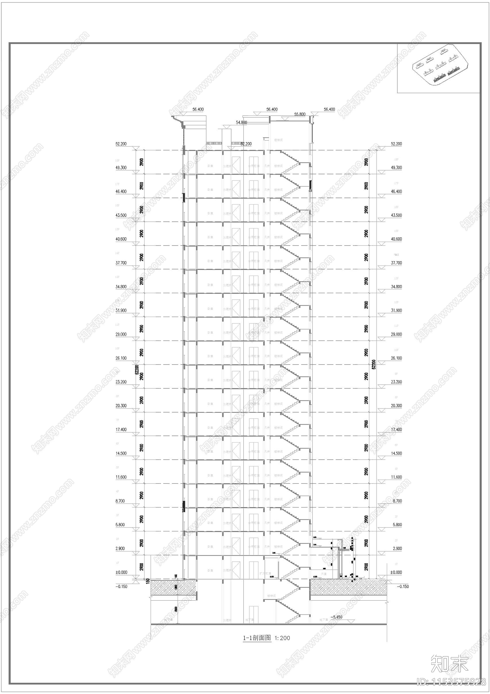 吉林中海小区住宅区建筑cad施工图下载【ID:1153575928】