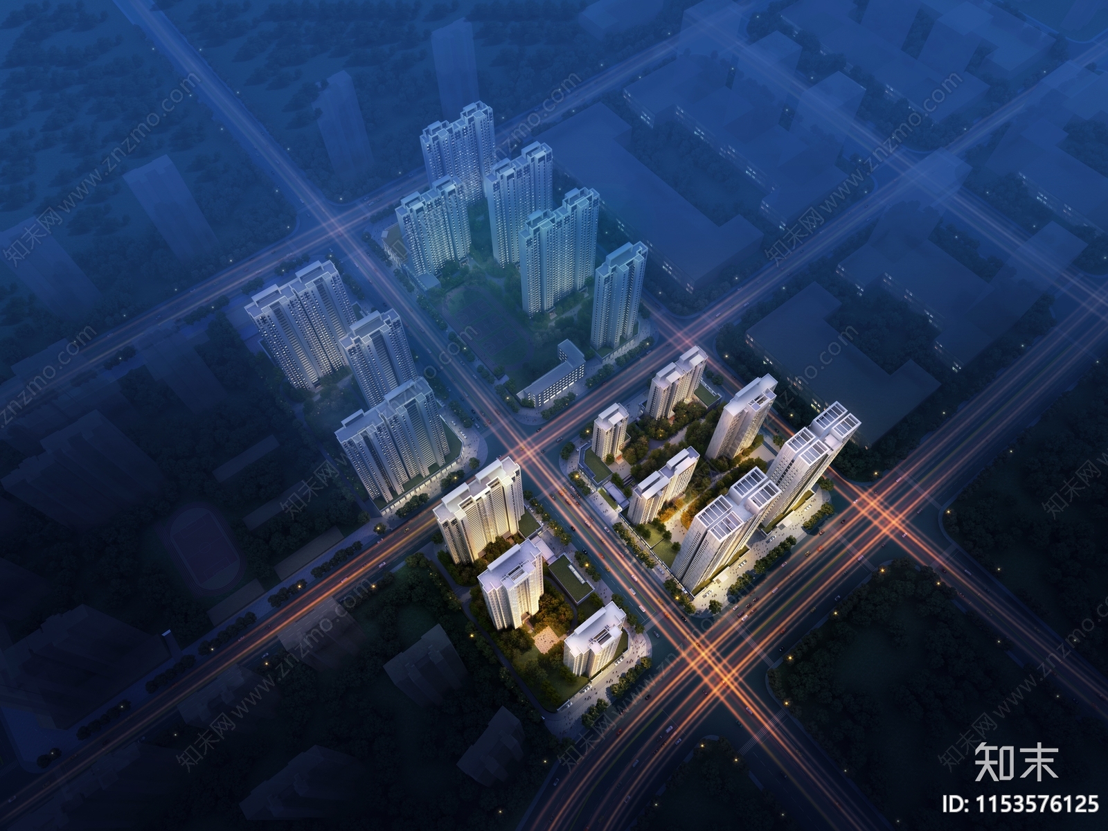 现代兰州中海铂悦花园住宅区建筑设计cad施工图下载【ID:1153576125】