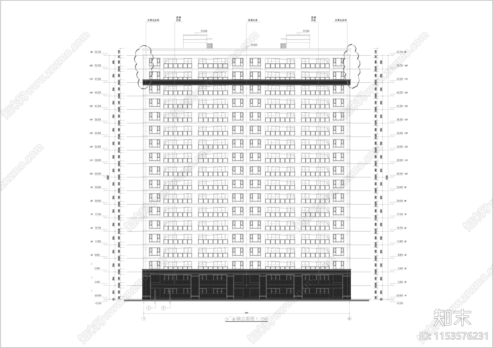 苏州吴江太湖城住宅区建筑cad施工图下载【ID:1153576231】