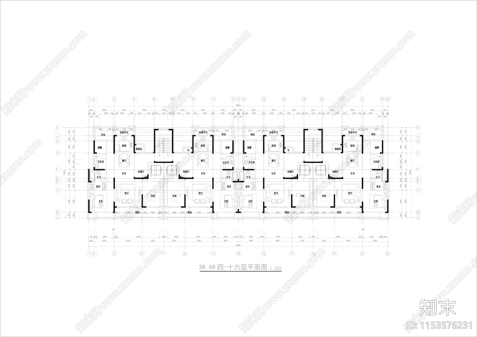 苏州吴江太湖城住宅区建筑cad施工图下载【ID:1153576231】