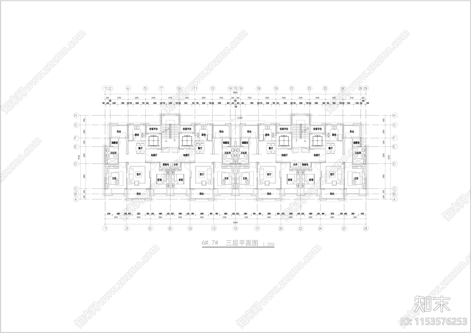 苏州吴江太湖城住宅区建筑设计cad施工图下载【ID:1153576253】
