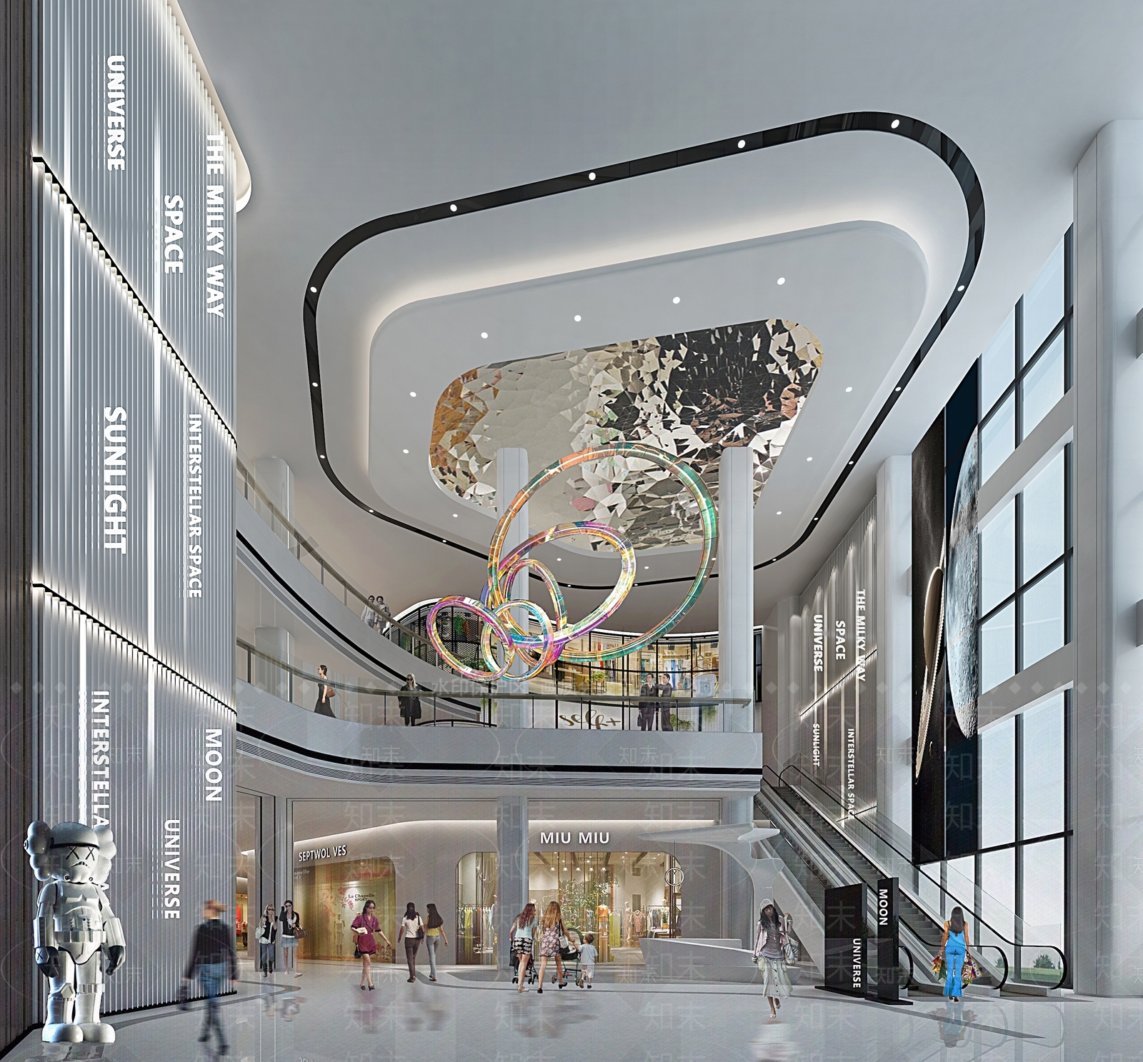 现代商场大厅3D模型下载【ID:1153576422】