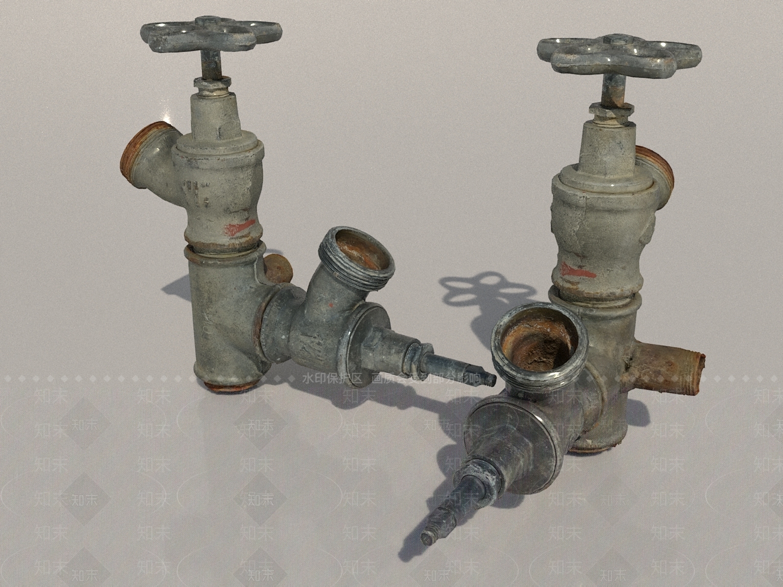 阀门管道3D模型下载【ID:1153580735】