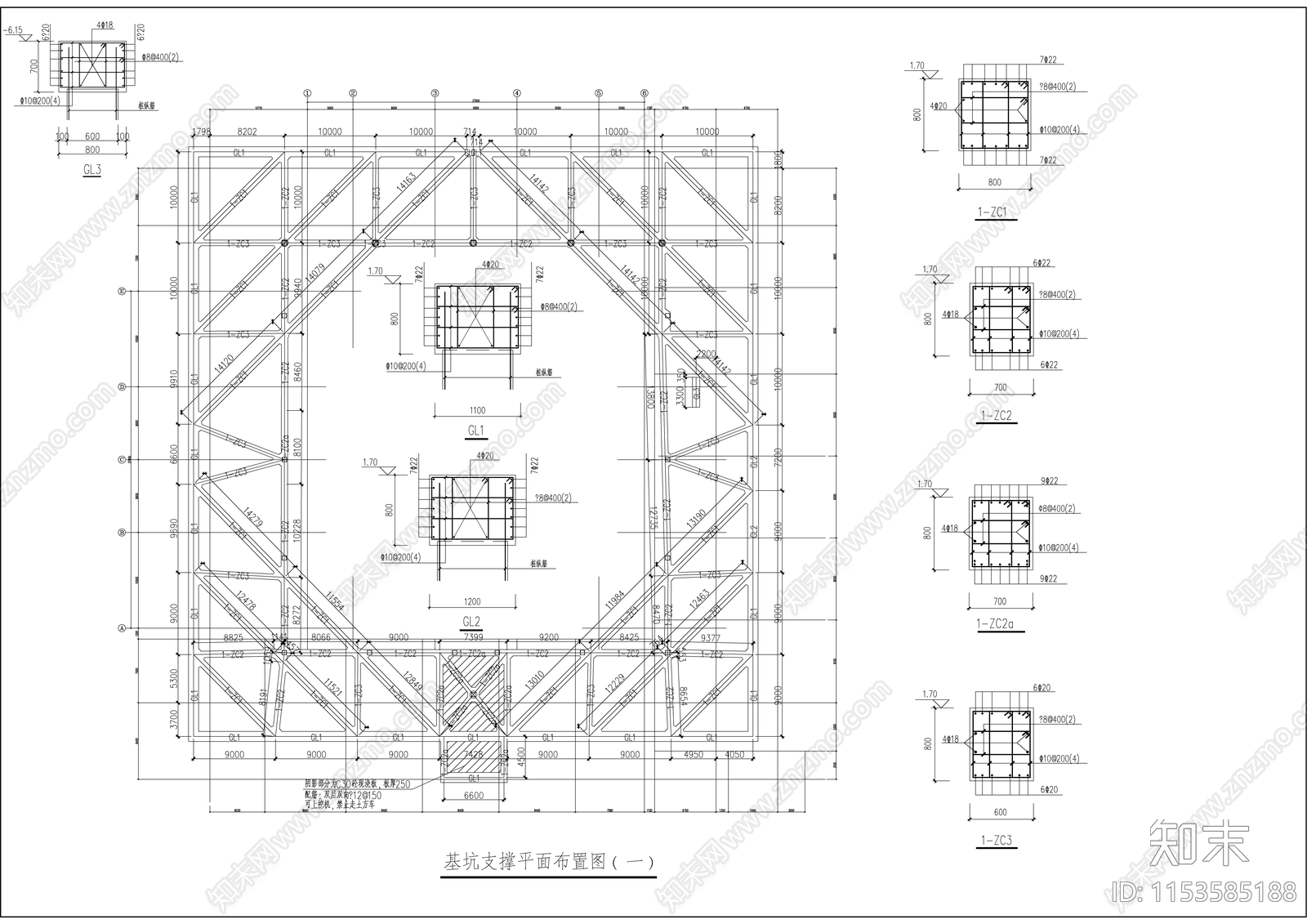 东城滨江大厦建筑规划设计cad施工图下载【ID:1153585188】