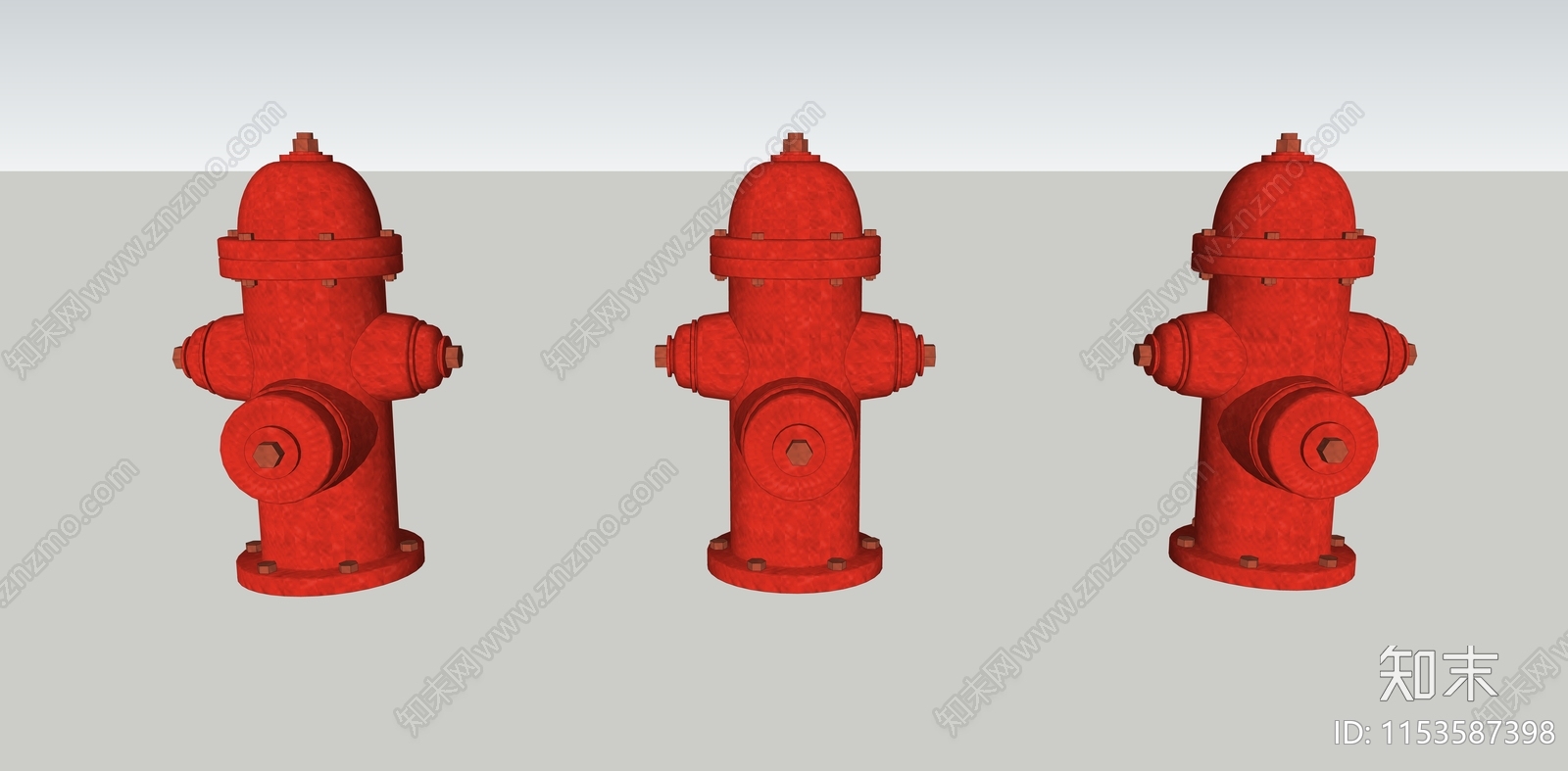 室外消防栓SU模型下载【ID:1153587398】