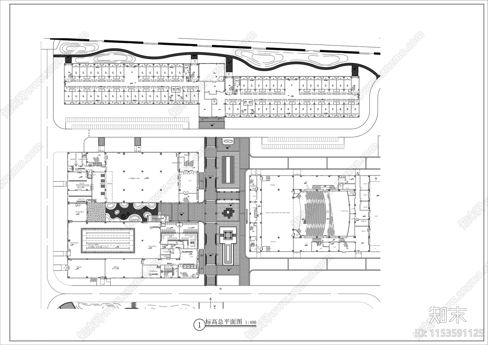 上海某学校景观规划设计图cad施工图下载【ID:1153591125】