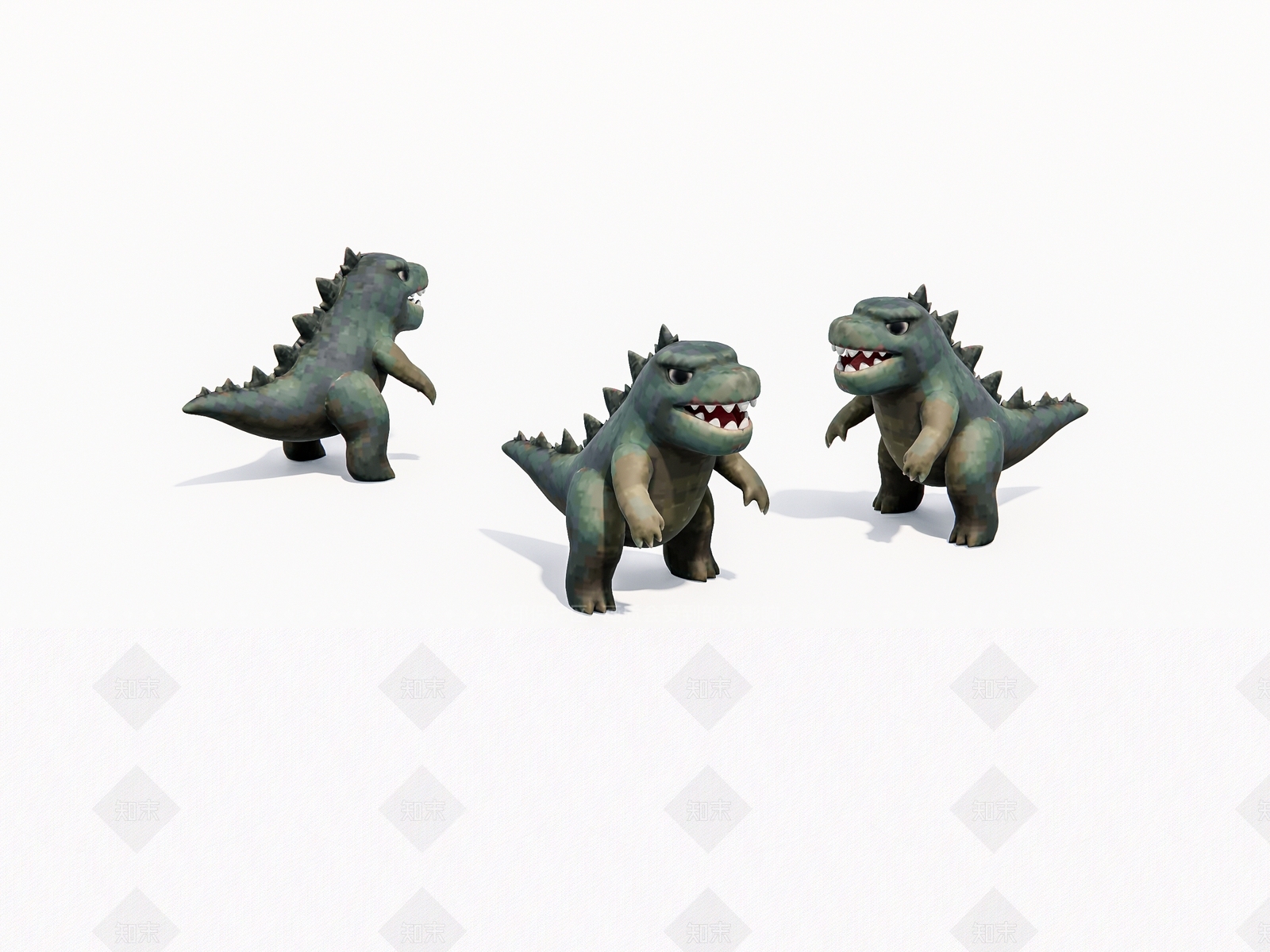 卡通小恐龙SU模型下载【ID:1153596742】