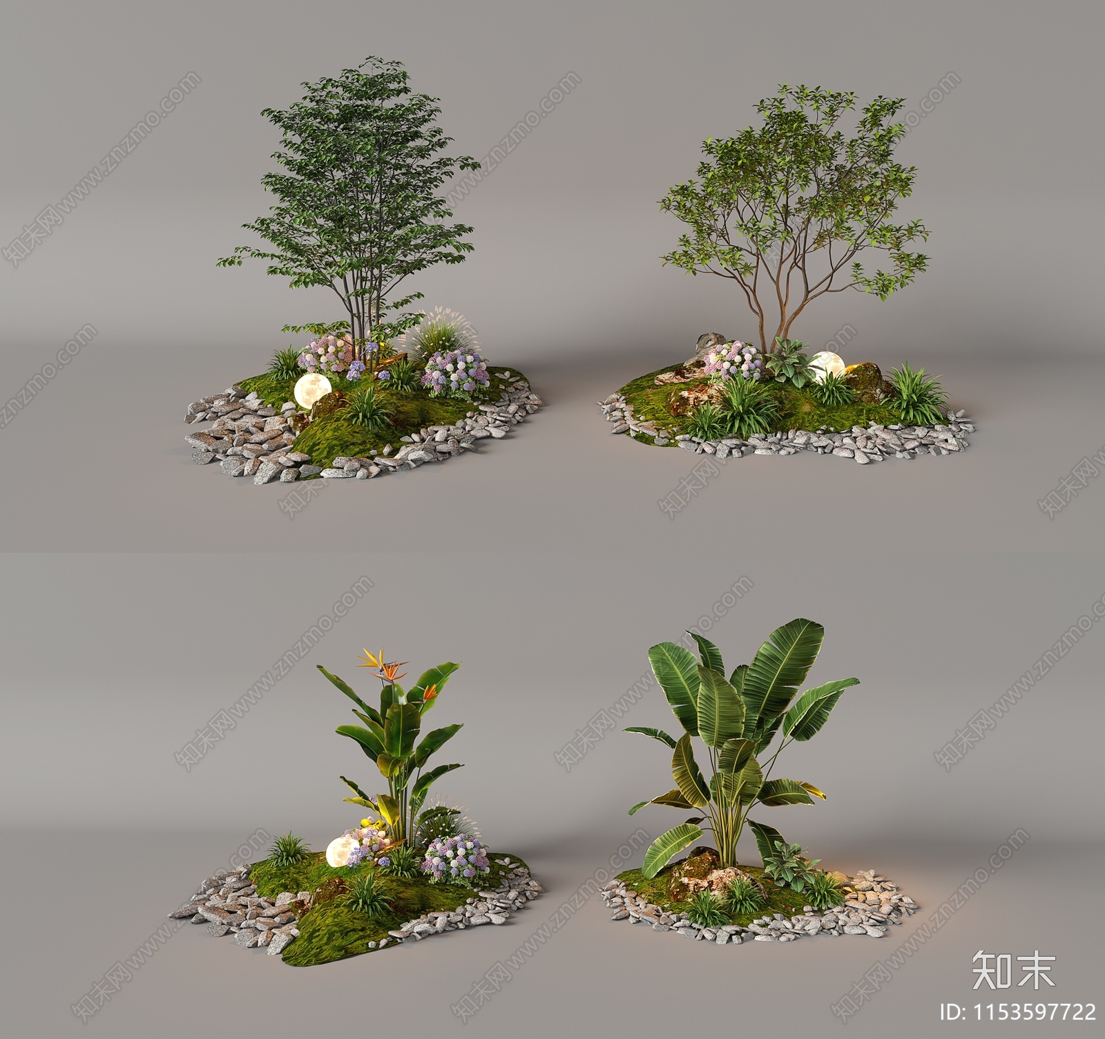 植物堆3D模型下载【ID:1153597722】