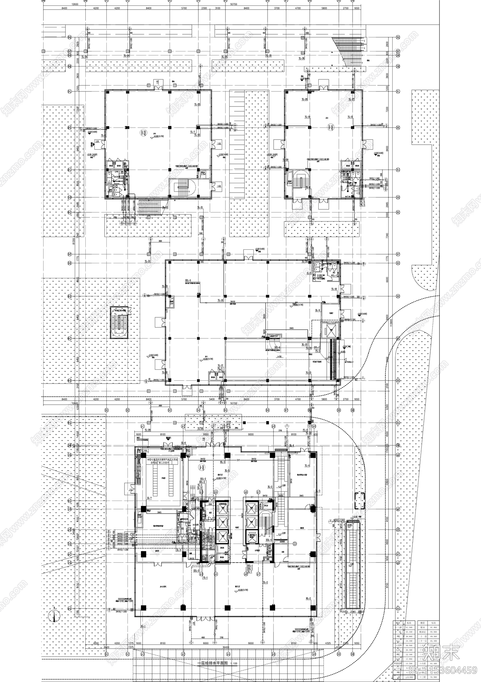 丰城◆滨陵大厦工程建筑给排水设计施工图下载【ID:1153604459】