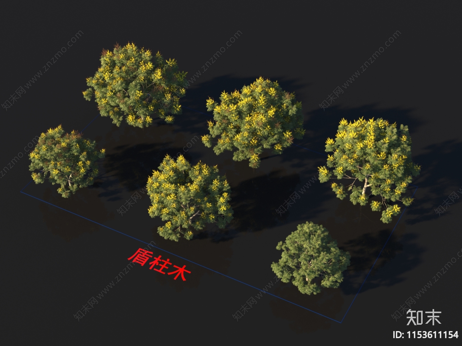 盾柱木3D模型下载【ID:1153611154】