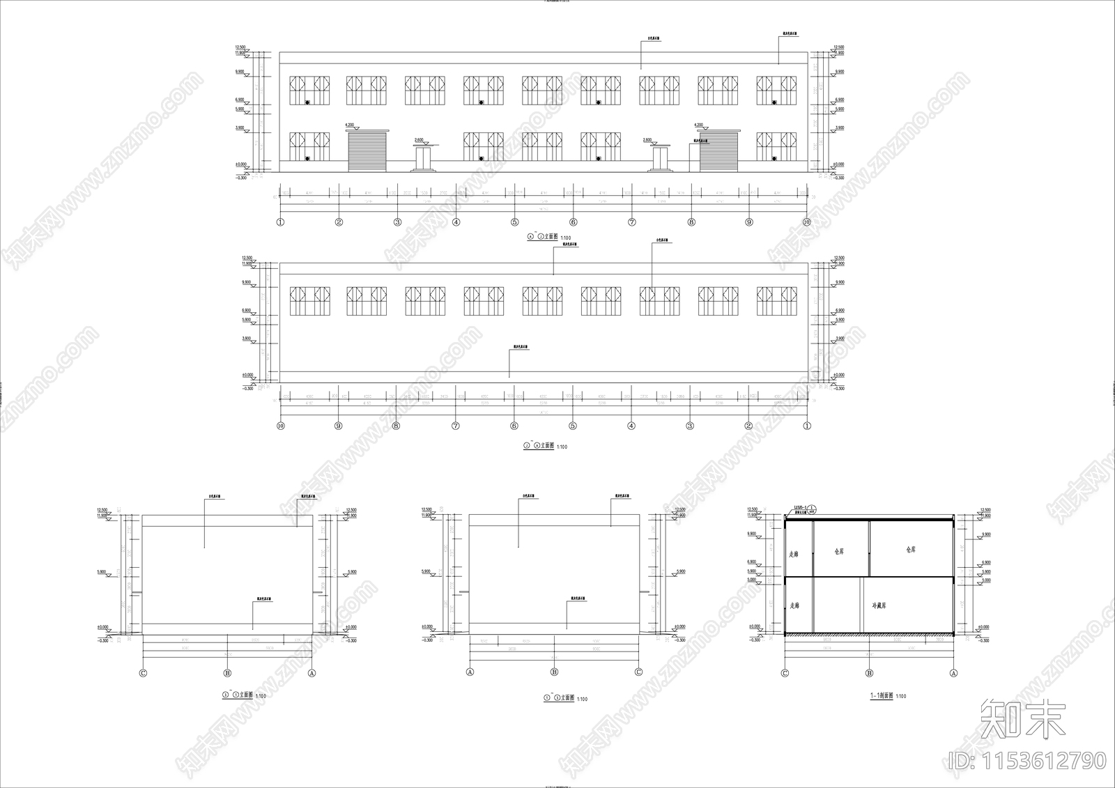 冷库建筑施工图下载【ID:1153612790】