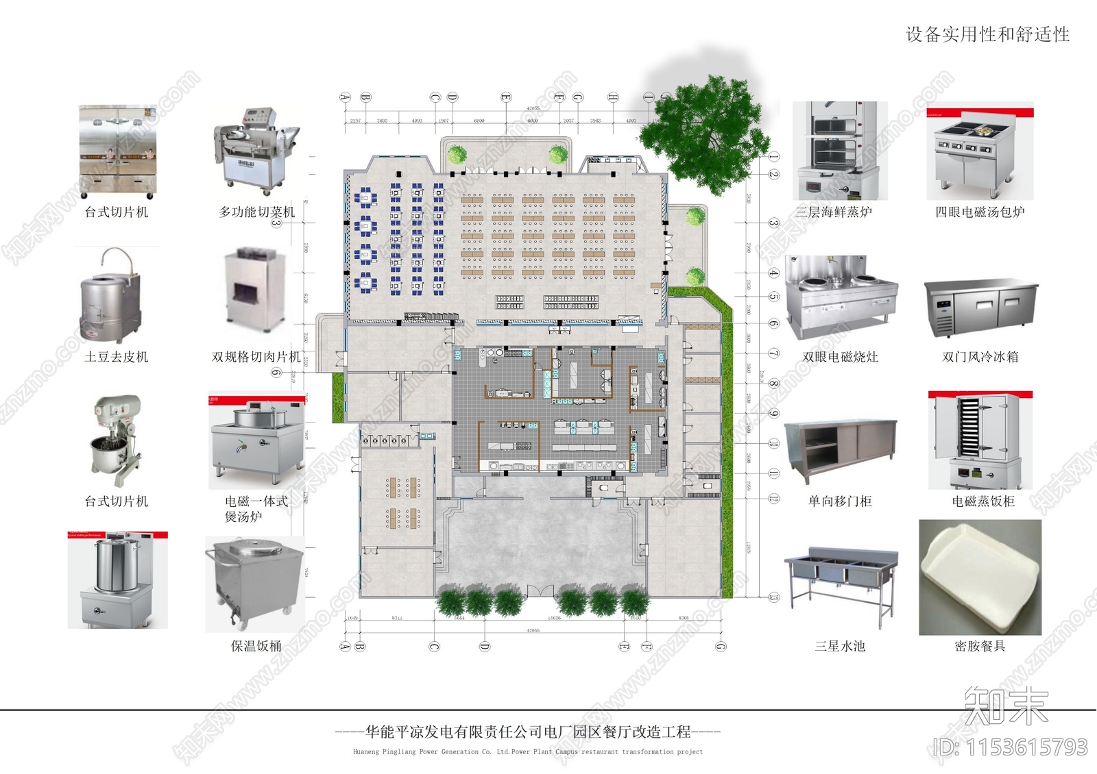 现代电厂员工食堂室内外改造装修方案文本下载【ID:1153615793】