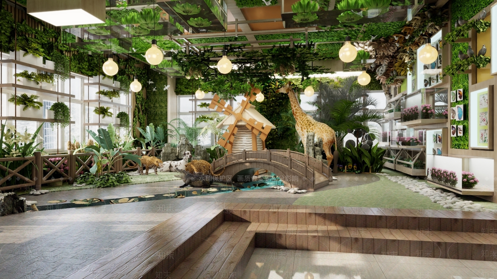 现代植物标本教室3D模型下载【ID:1153615838】