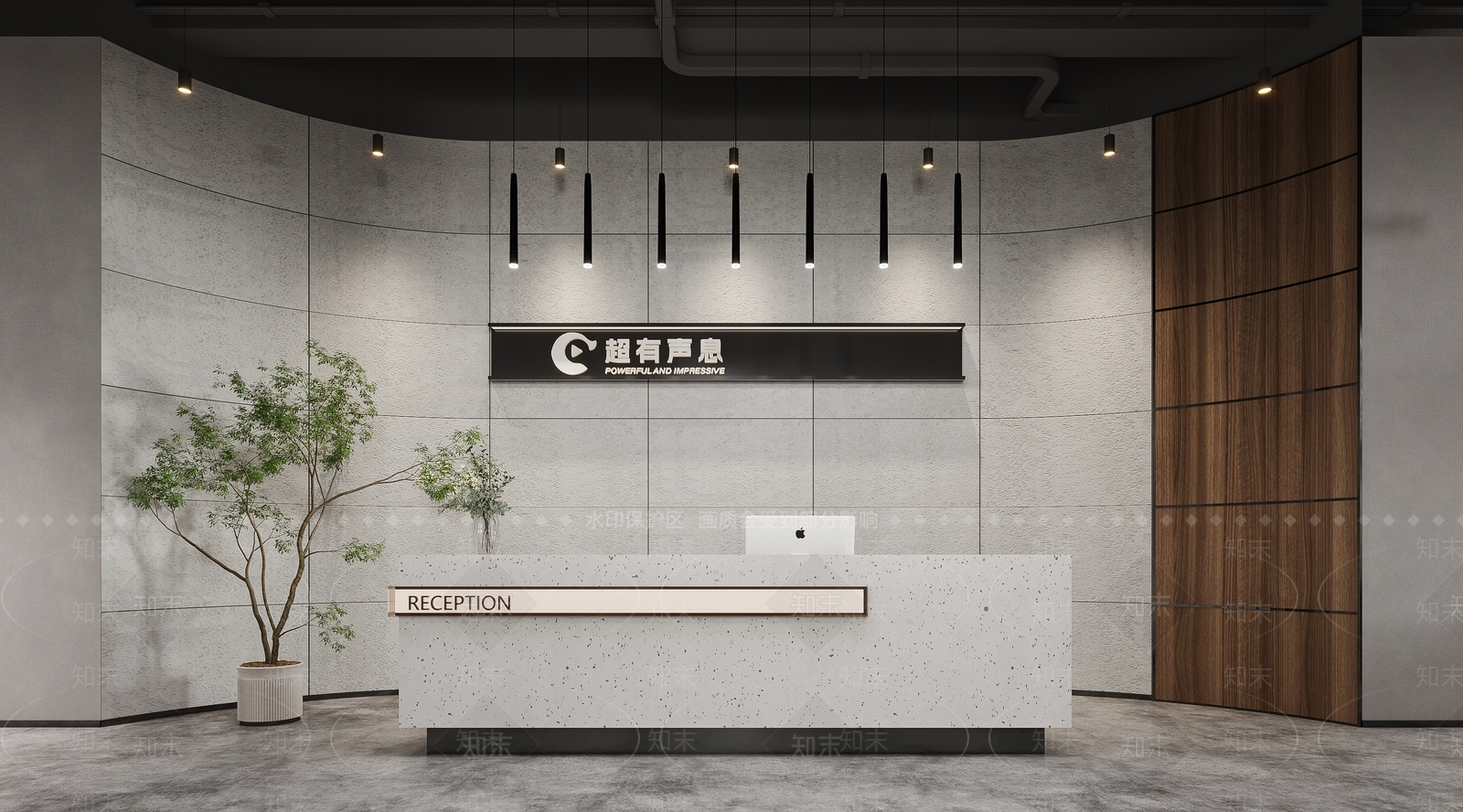 工业风会议室3D模型下载【ID:1214306046】