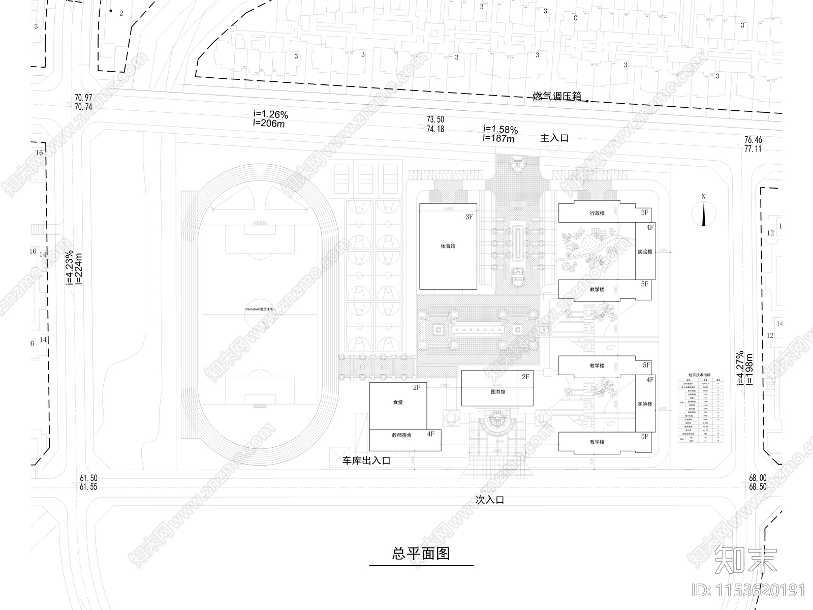 麦坡中学方案平面图cad施工图下载【ID:1153620191】