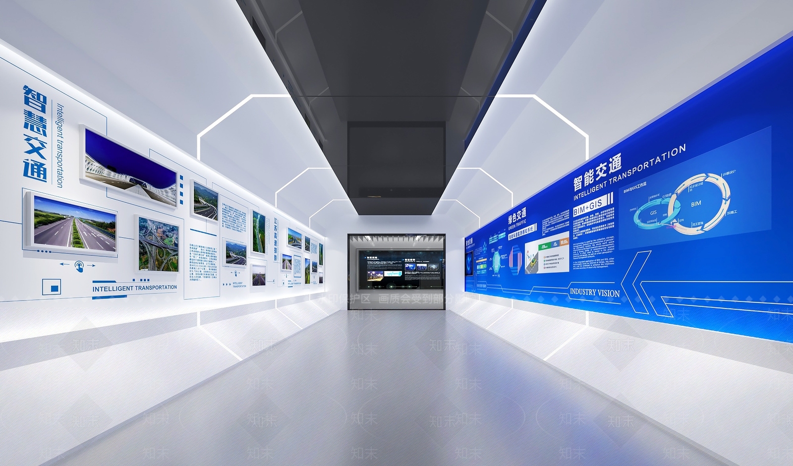 现代科技展厅SU模型下载【ID:1153627036】