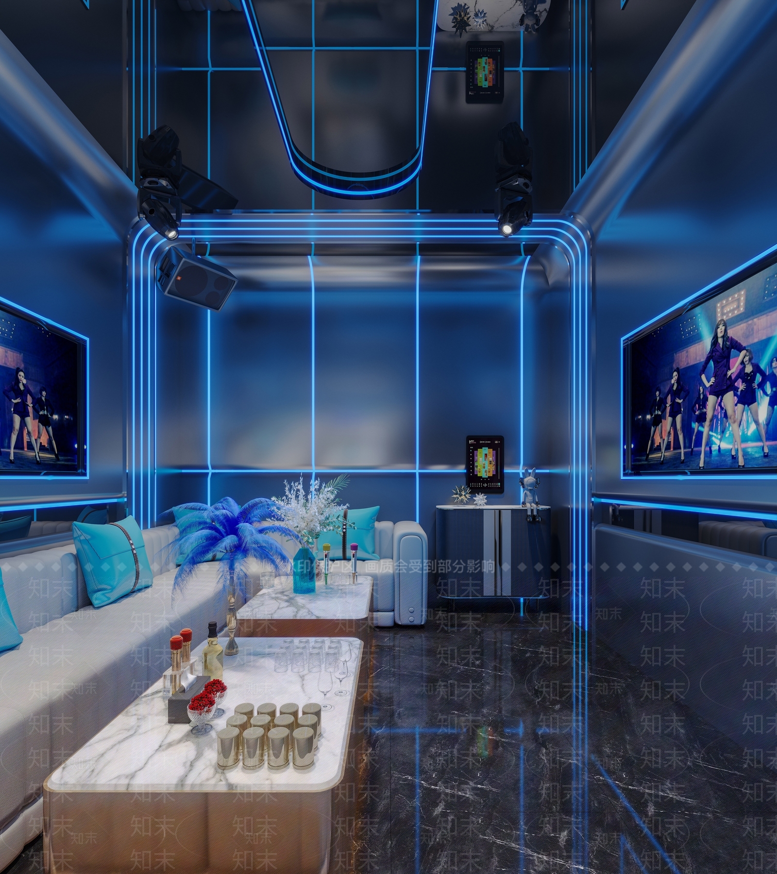 现代ktv包厢3D模型下载【ID:1153629173】