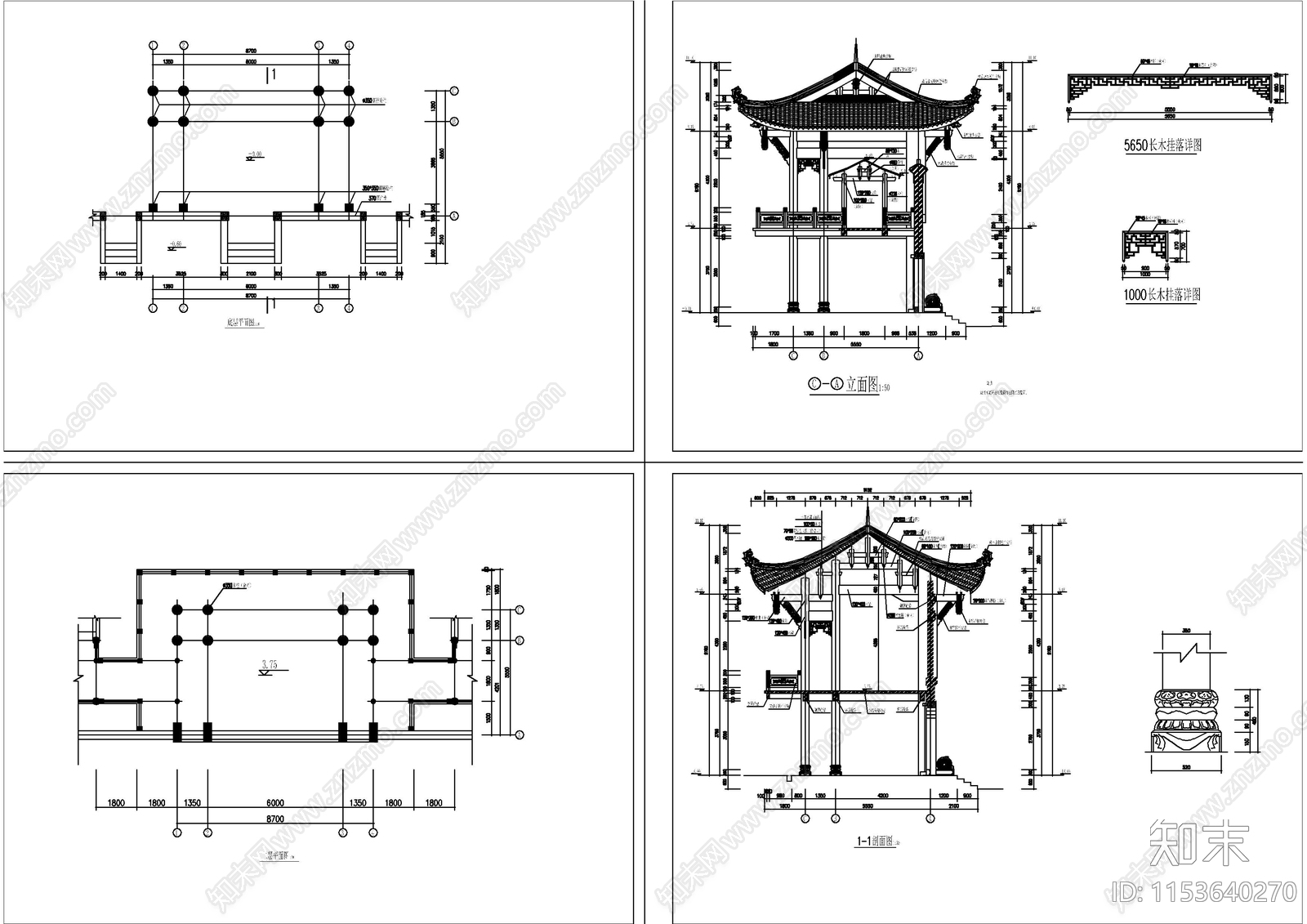 古建筑万寿宫cad施工图下载【ID:1153640270】