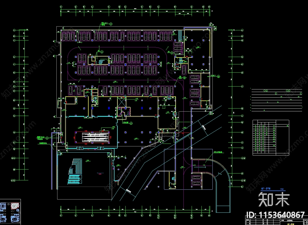 仿唐建筑商业电影院cad施工图下载【ID:1153640867】