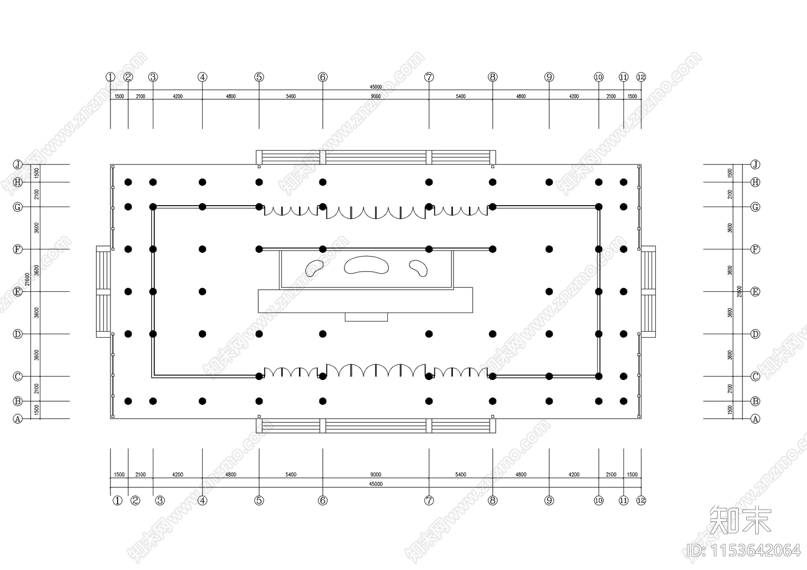 古建大雄宝殿建筑设计cad施工图下载【ID:1153642064】