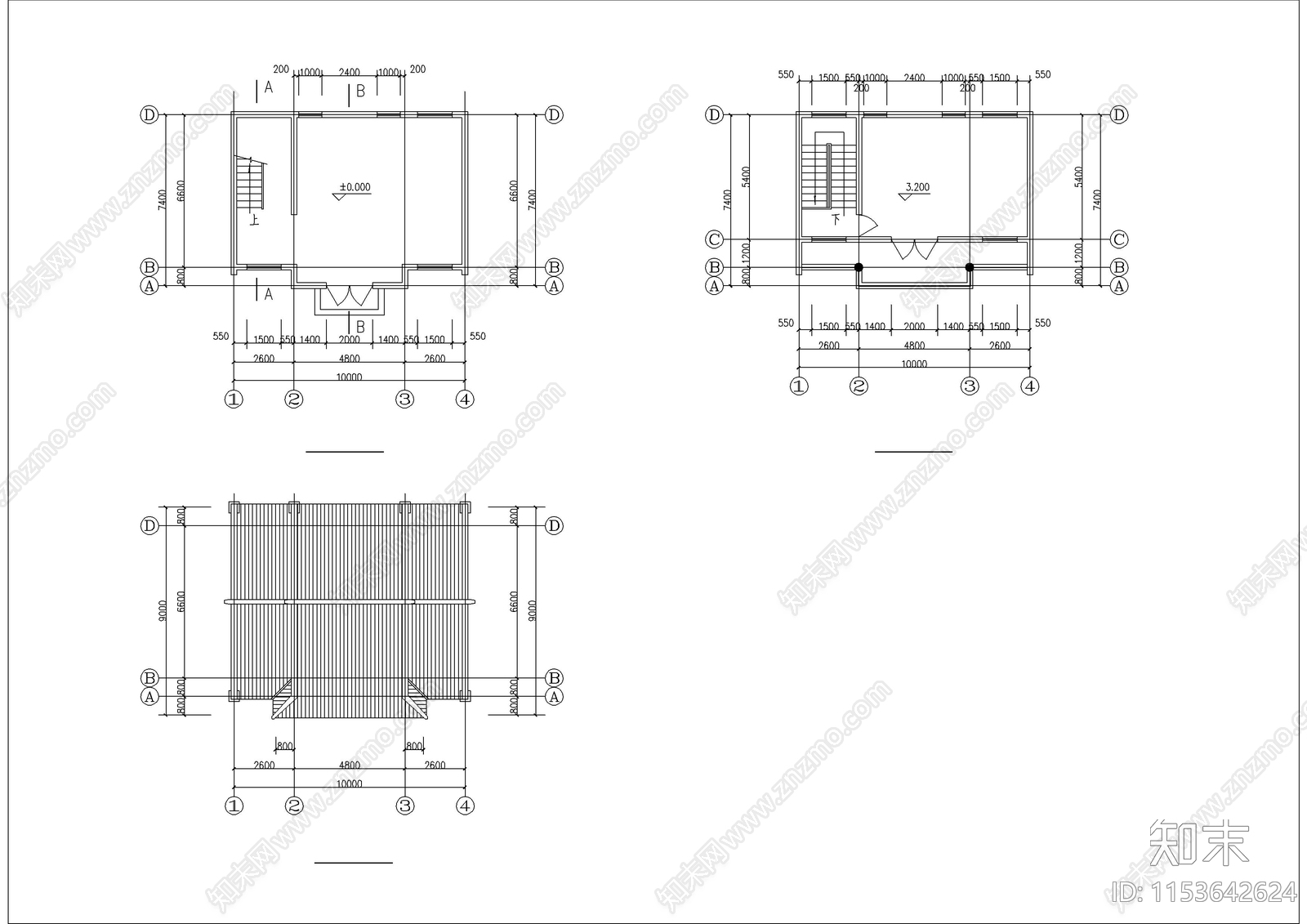 景区商业街仿古建筑设计cad施工图下载【ID:1153642624】