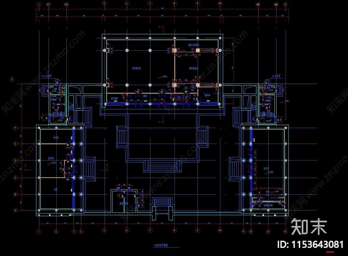 古建藏经阁cad施工图下载【ID:1153643081】