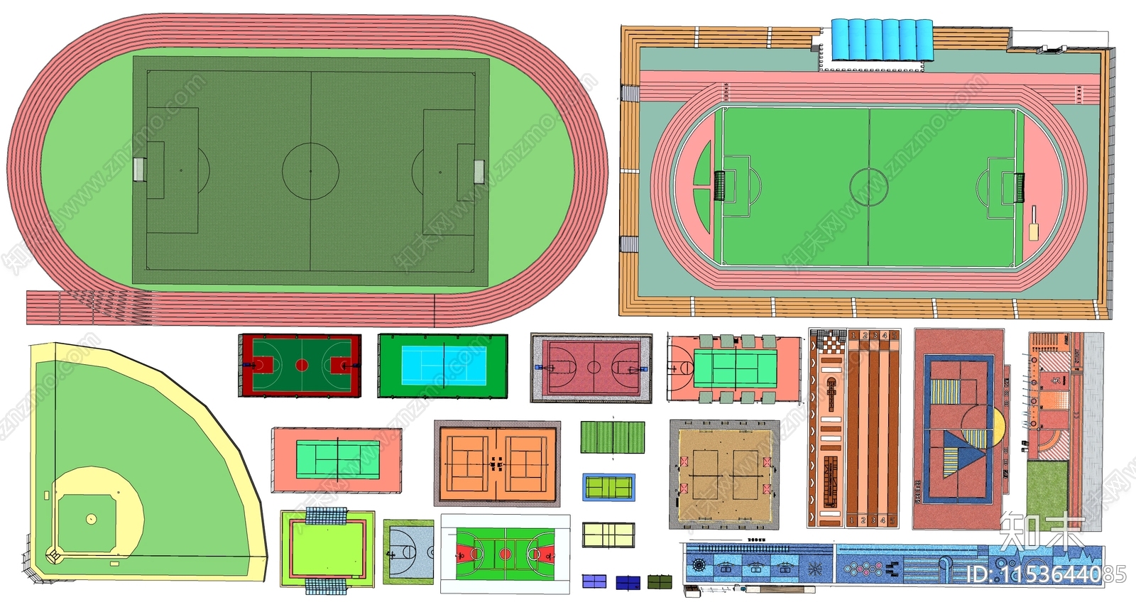 现代运动场3D模型下载【ID:1153644085】