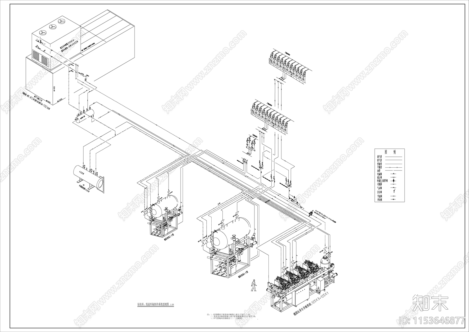 冷库制冷工艺图施工图下载【ID:1153646877】