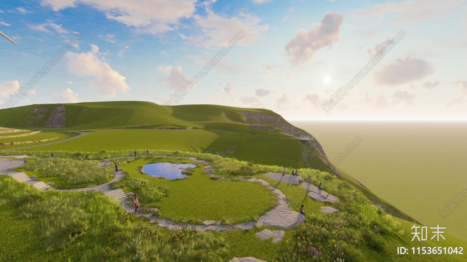 现代野趣景观公园SU模型下载【ID:1153651042】