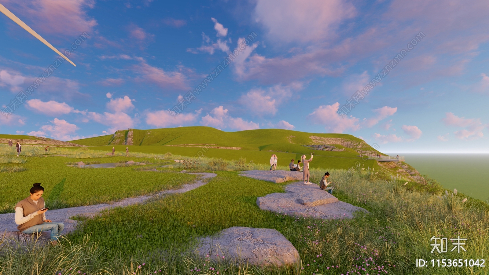 现代野趣景观公园SU模型下载【ID:1153651042】