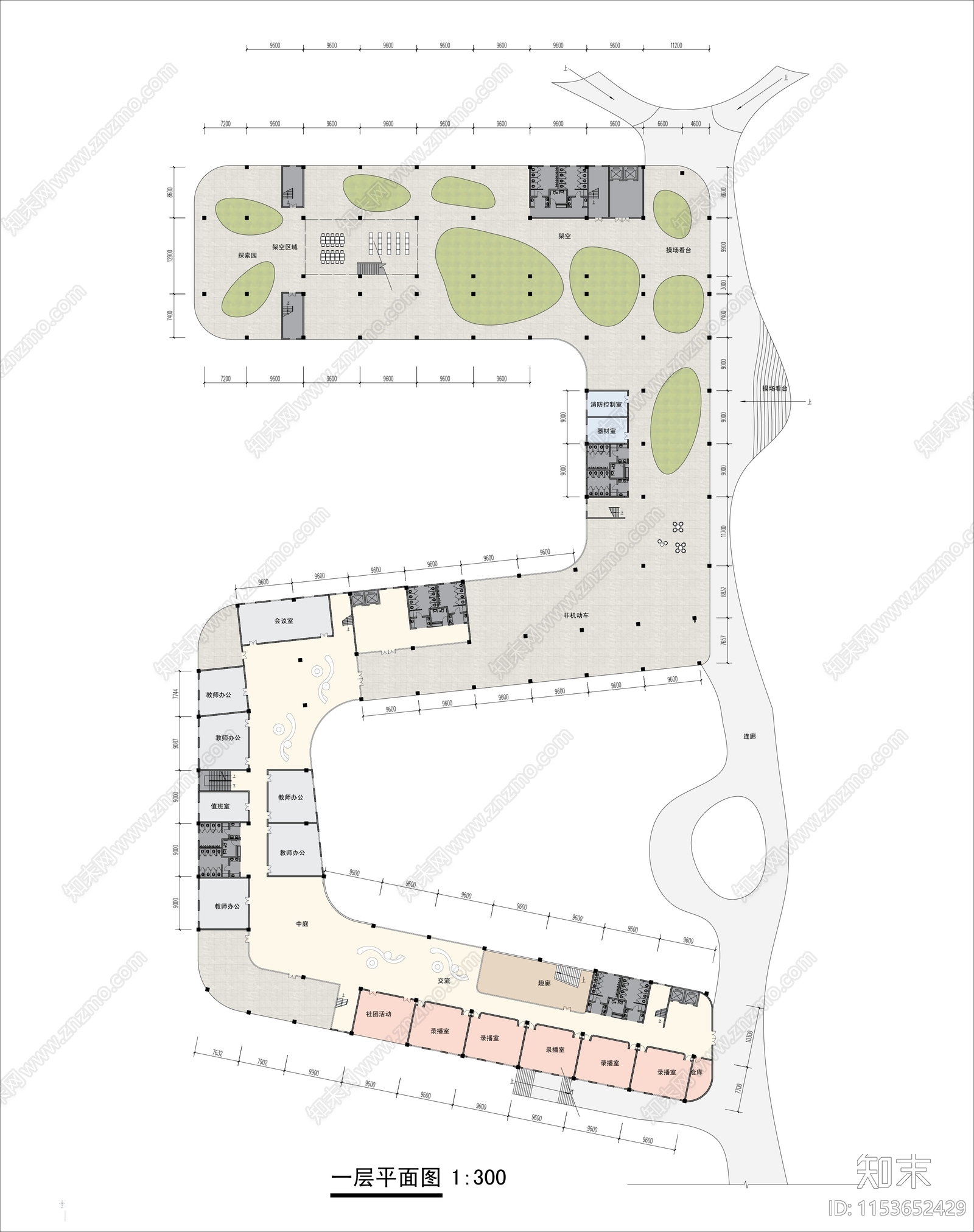 学校建筑规划设计cad施工图下载【ID:1153652429】