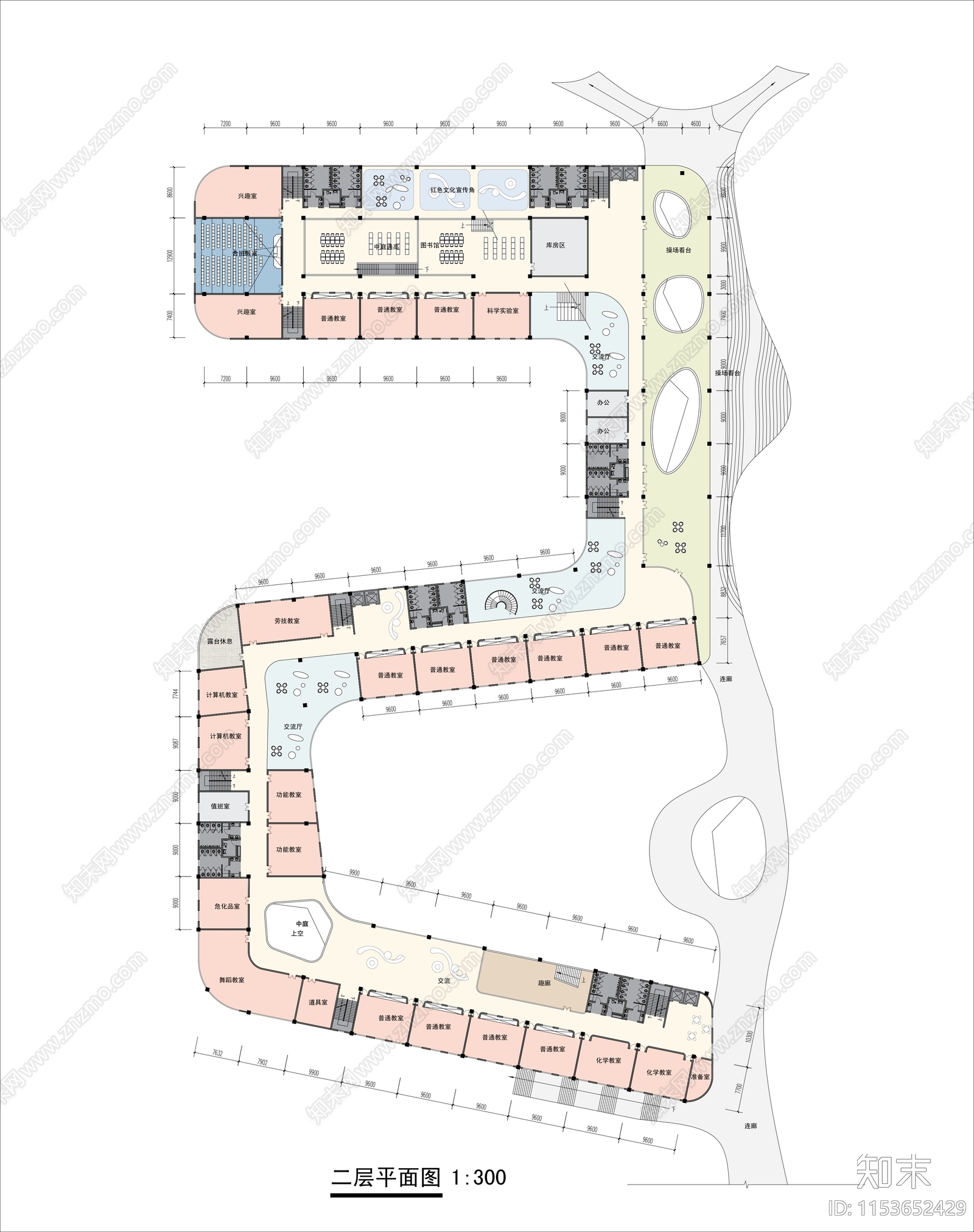 学校建筑规划设计cad施工图下载【ID:1153652429】