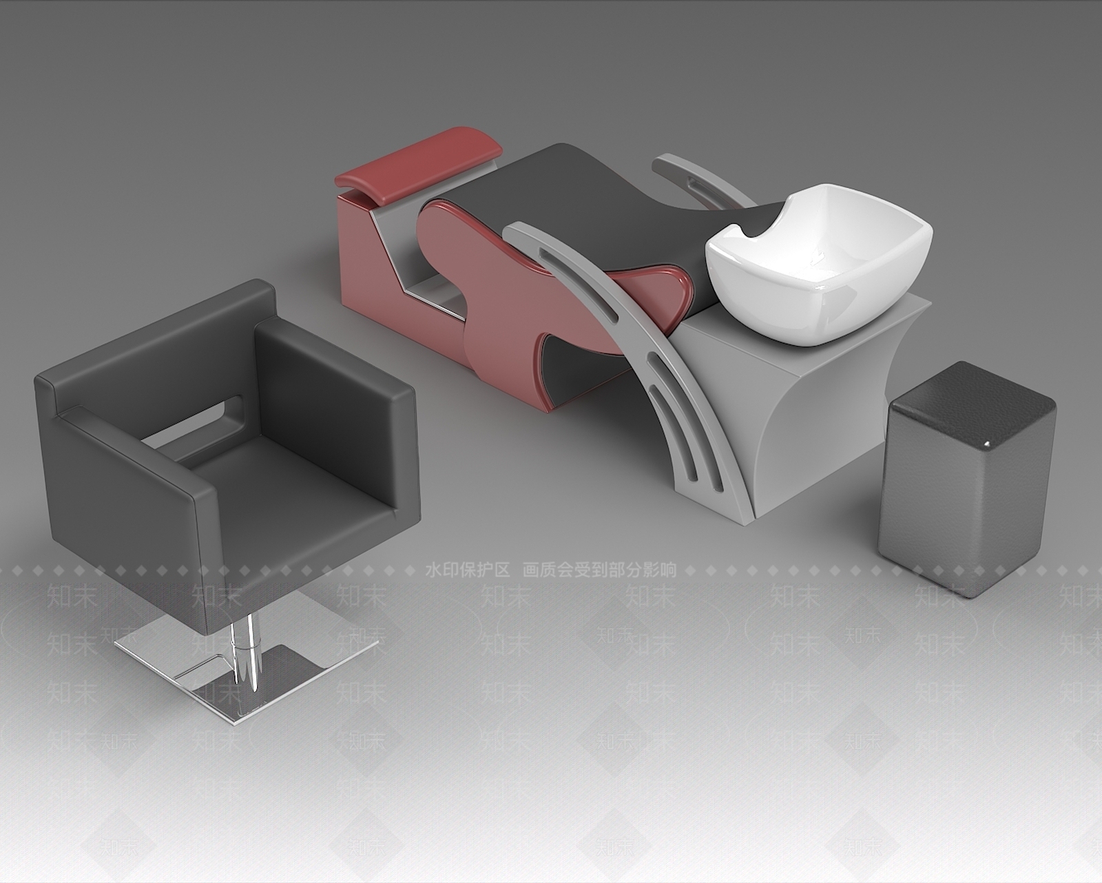 发廊沙发椅3D模型下载【ID:1153654127】