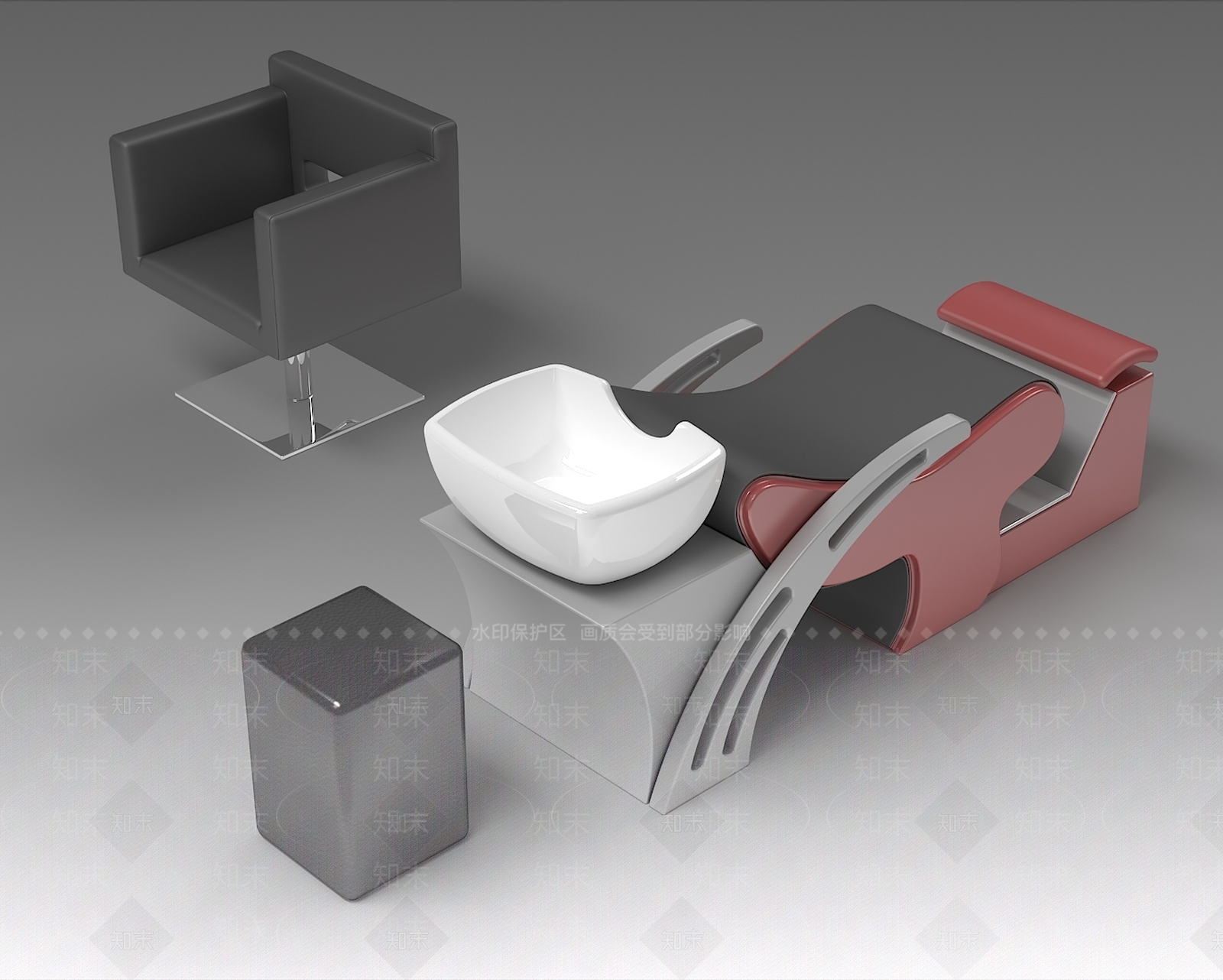 发廊沙发椅3D模型下载【ID:1153654127】