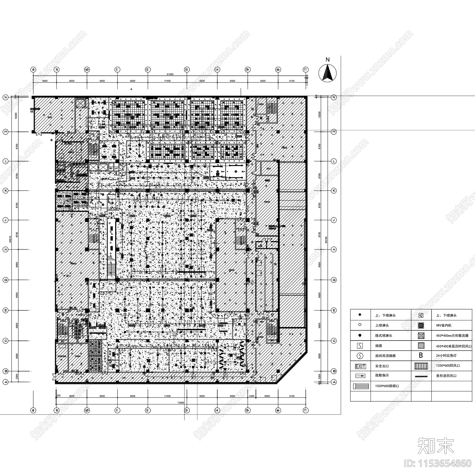 今日头条北京总部中航广场办公室各层平面图cad施工图下载【ID:1153654860】