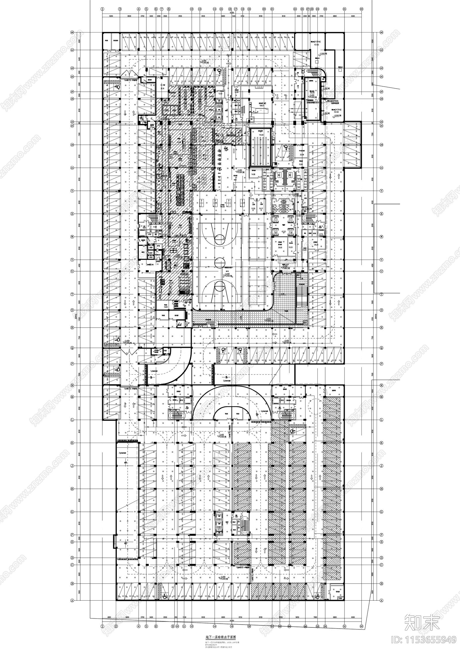 综合办公楼宇建筑设计cad施工图下载【ID:1153655949】