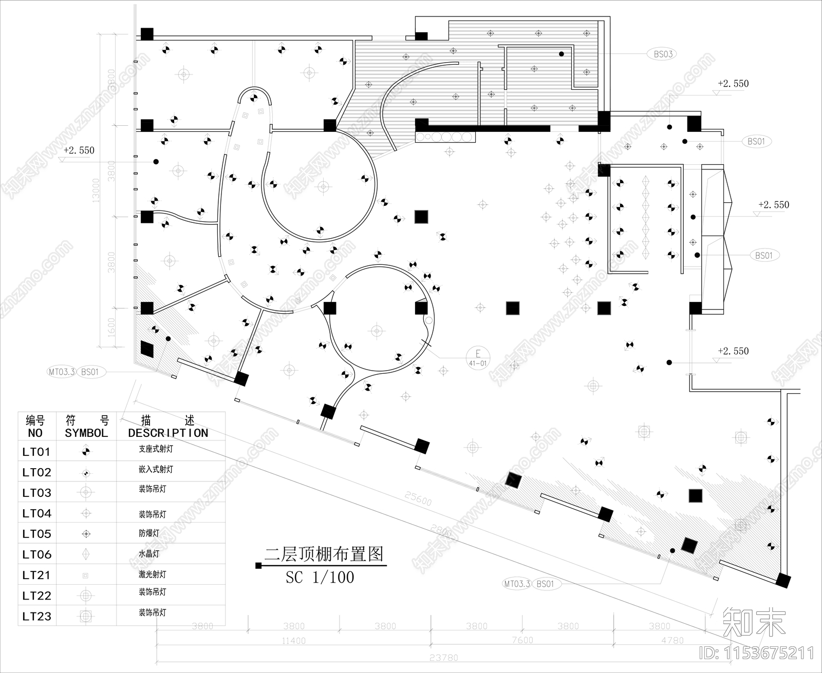 餐厅设计cad施工图下载【ID:1153675211】