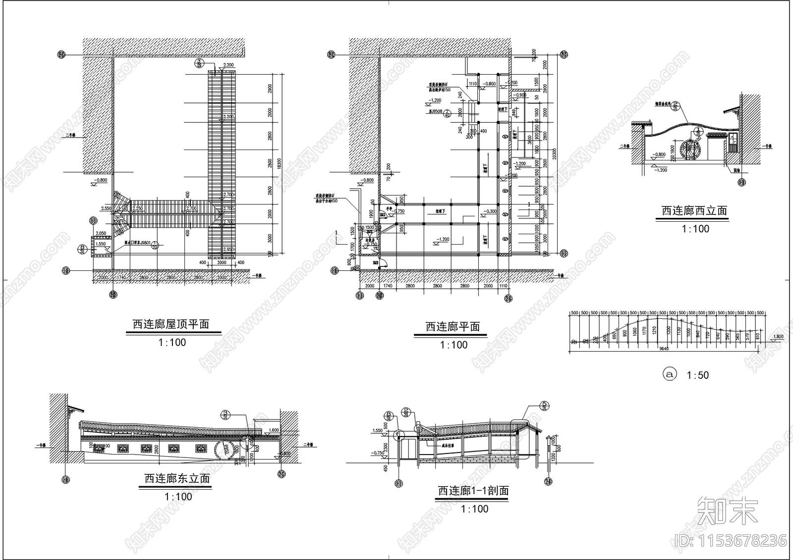 精选旅游景区成套古建筑cad施工图下载【ID:1153678236】