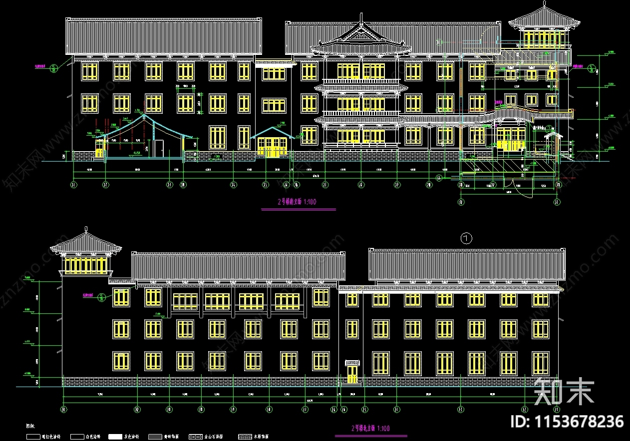 精选旅游景区成套古建筑cad施工图下载【ID:1153678236】