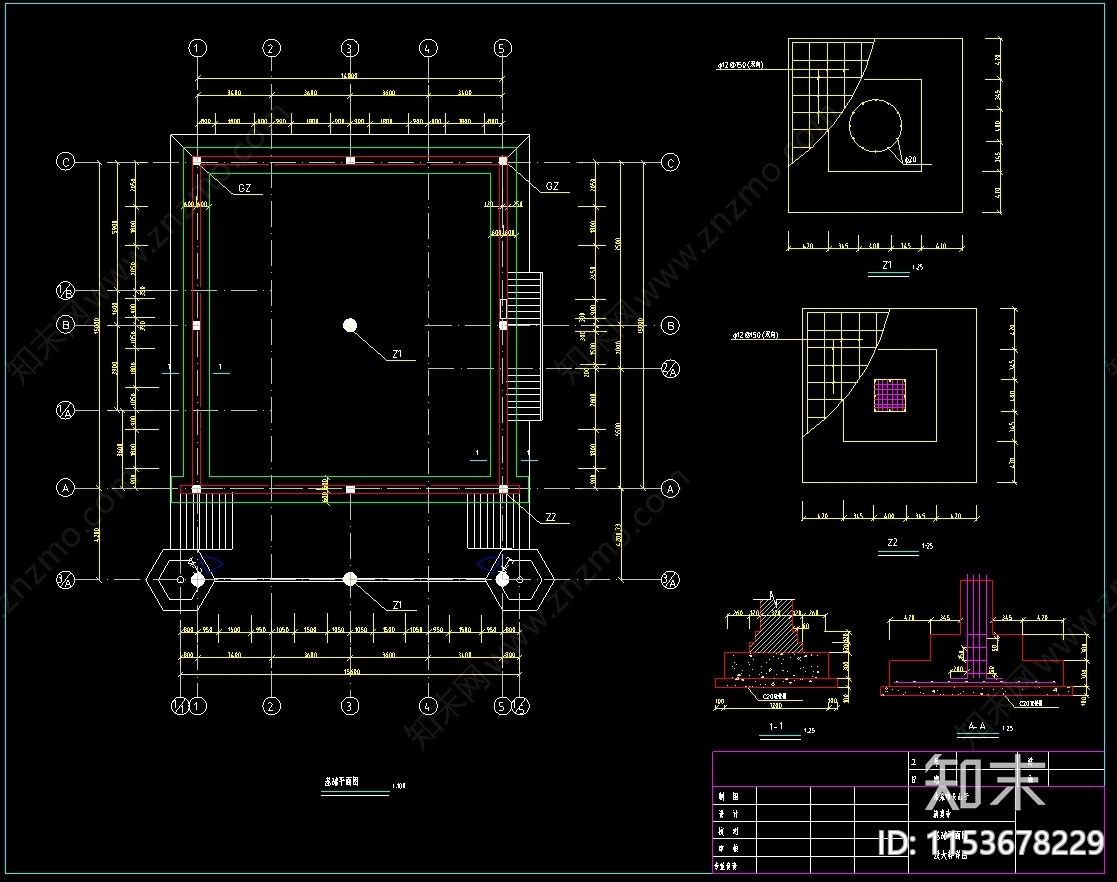 成套清真寺建筑cad施工图下载【ID:1153678229】