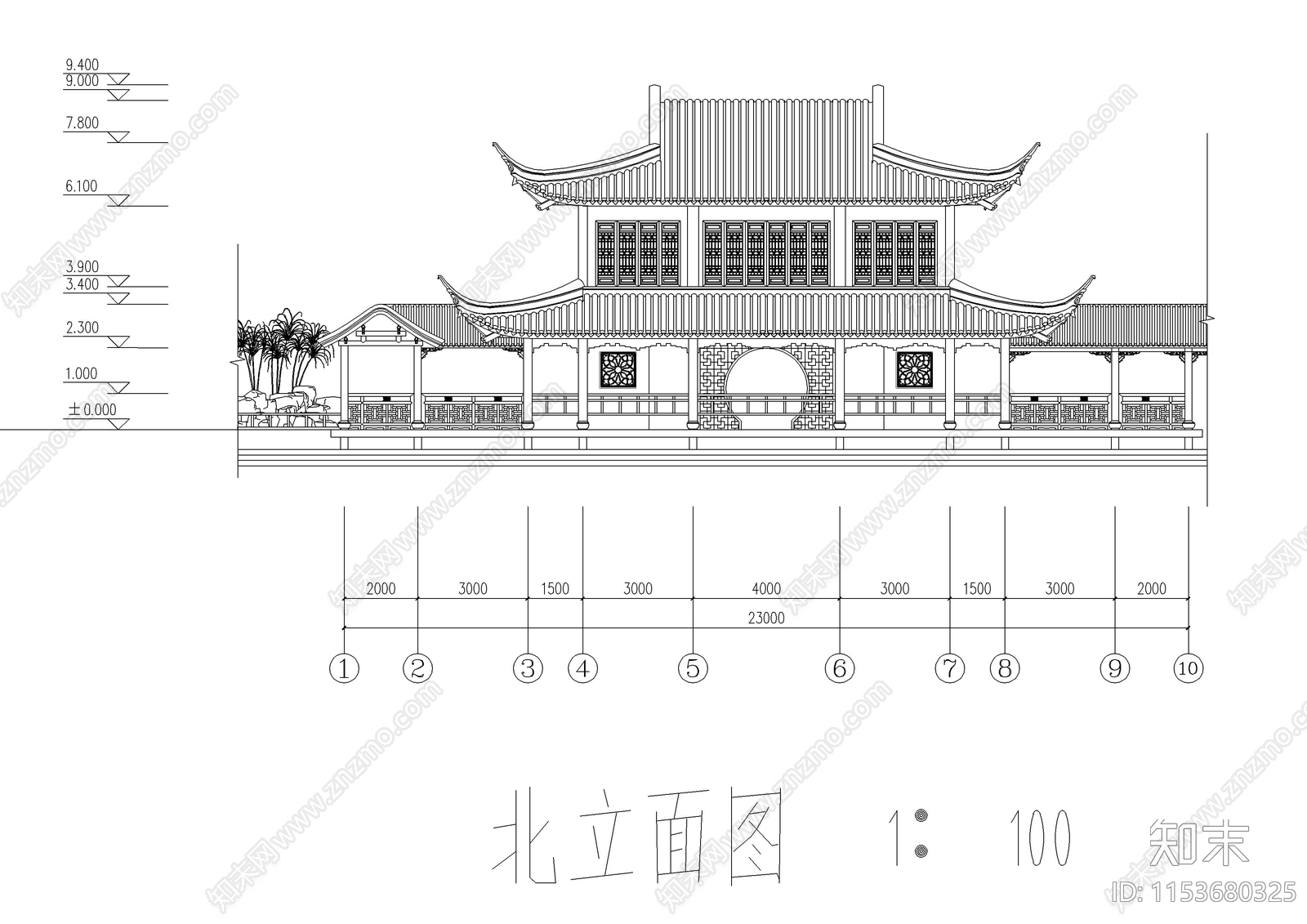 经典古建筑cad施工图下载【ID:1153680325】