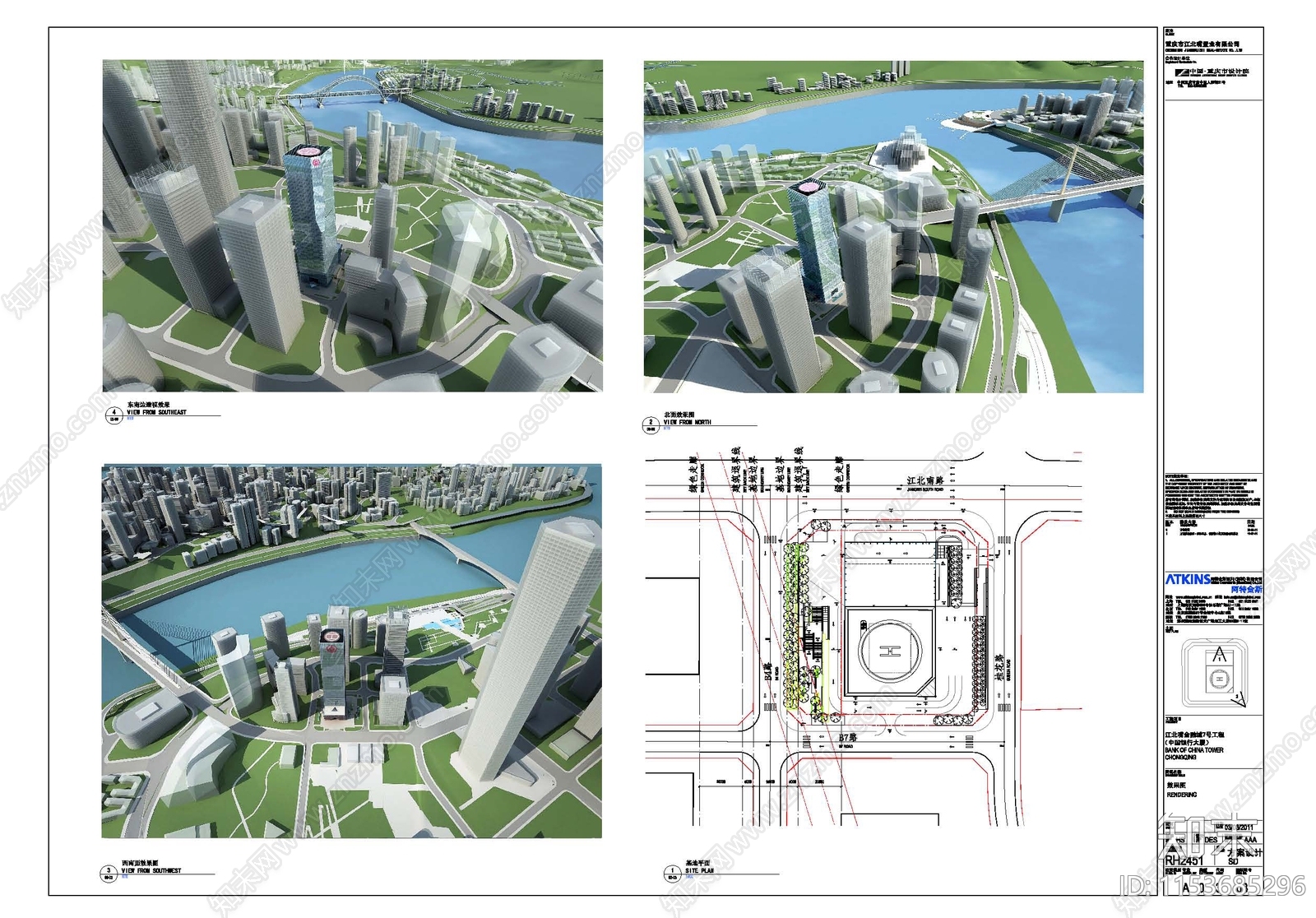 重庆中国银行超建筑cad施工图下载【ID:1153685296】