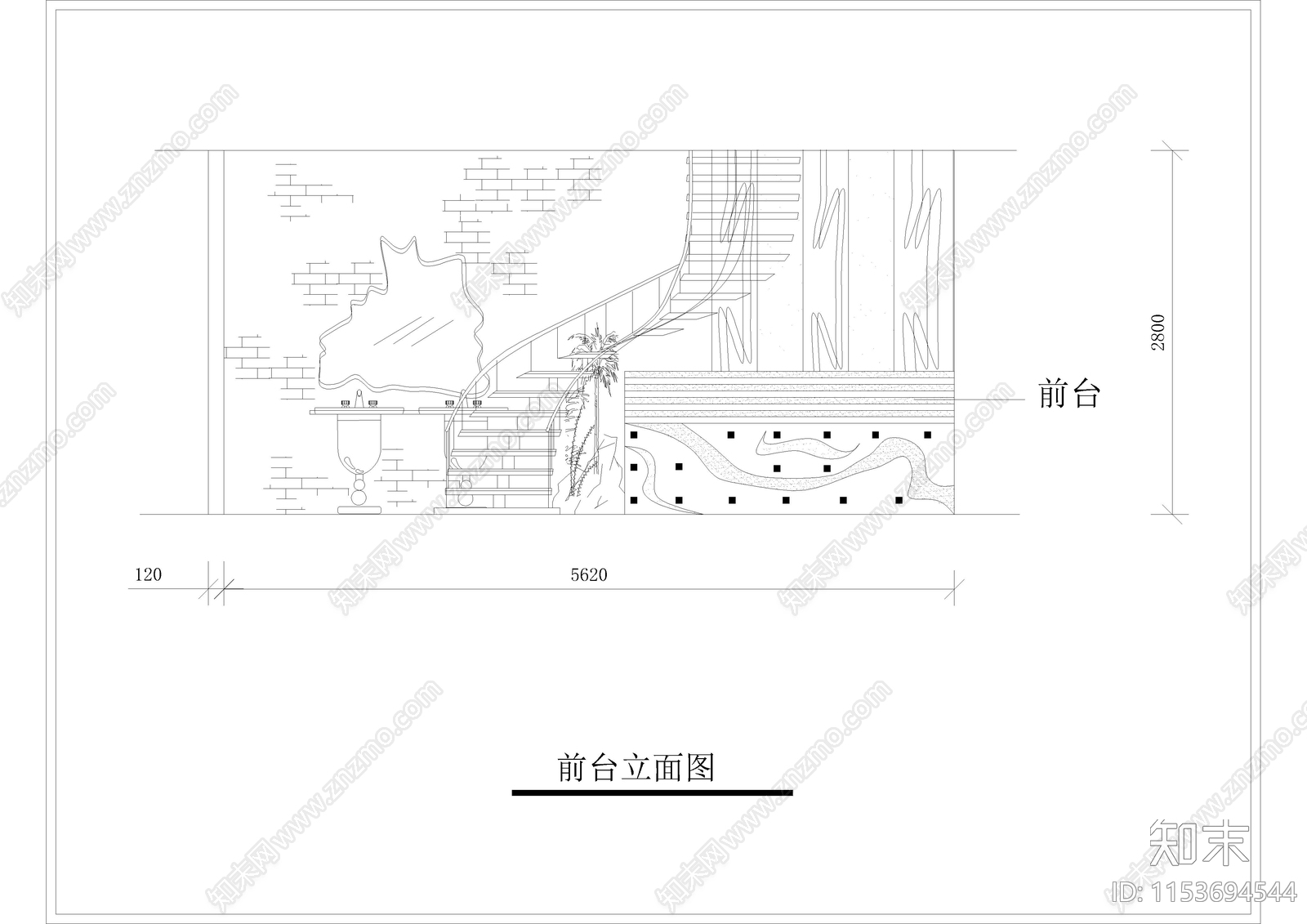 酒吧会所室内cad施工图下载【ID:1153694544】