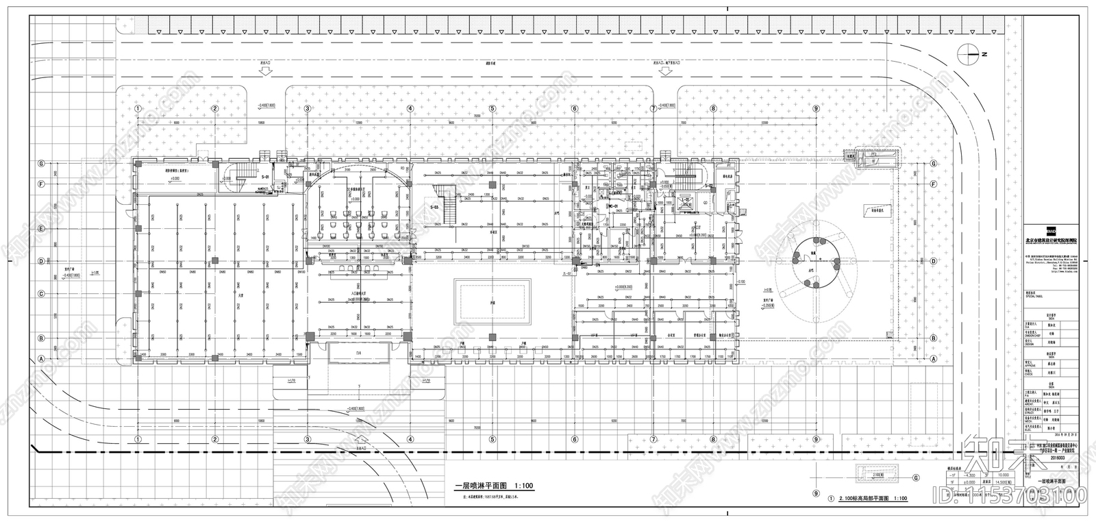 展览规划馆给排水施工图下载【ID:1153703100】