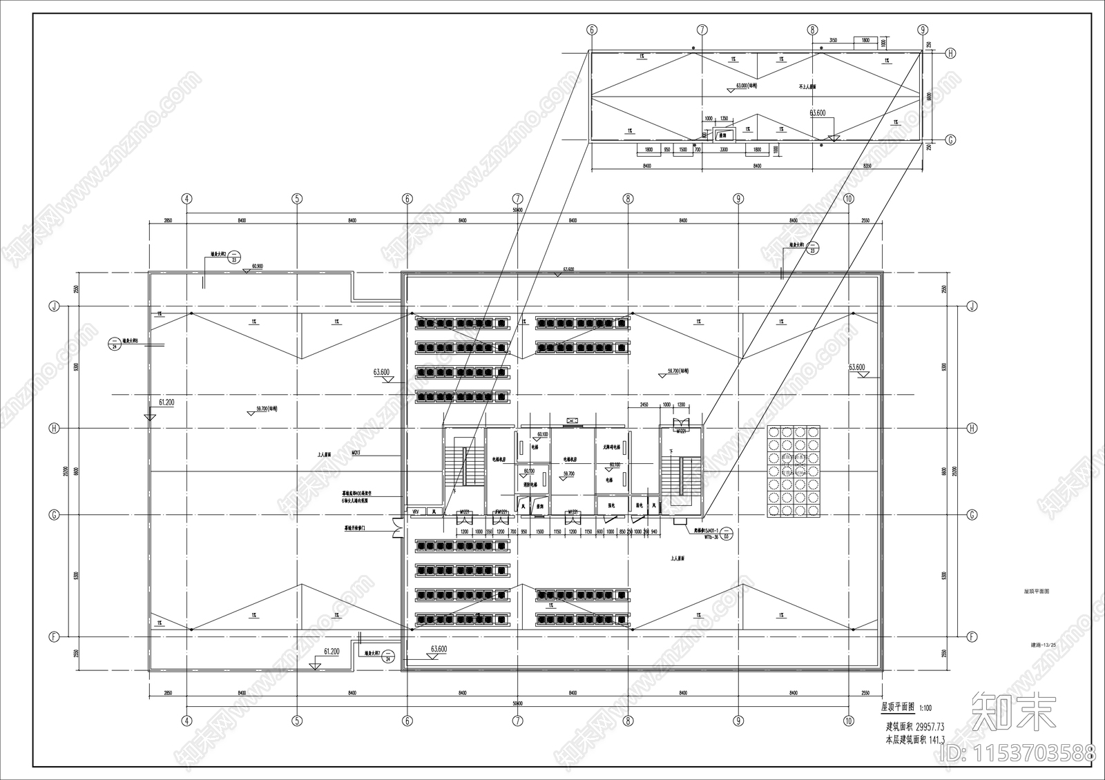 科创办公楼建筑cad施工图下载【ID:1153703588】
