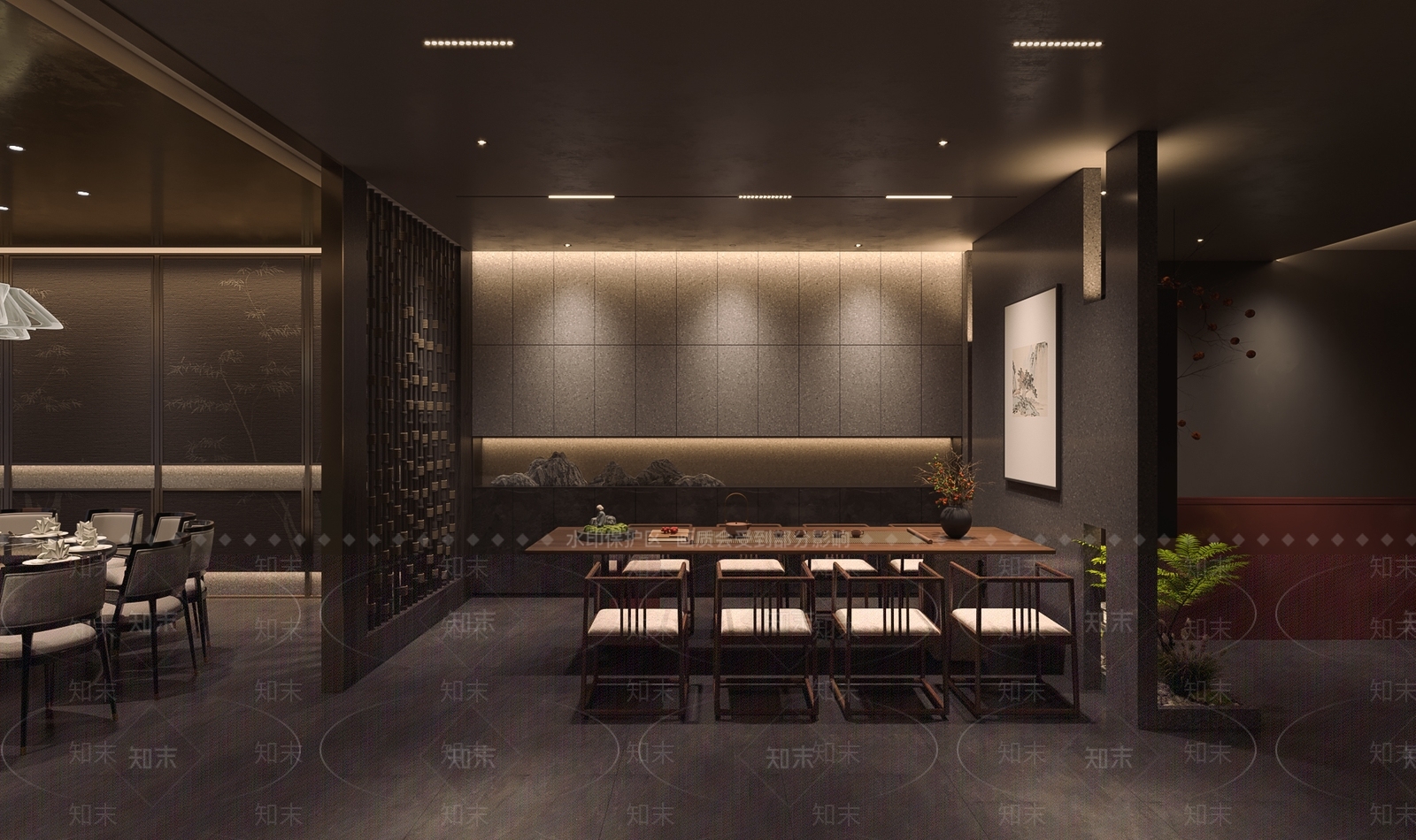 新中式茶馆3D模型下载【ID:1214557262】