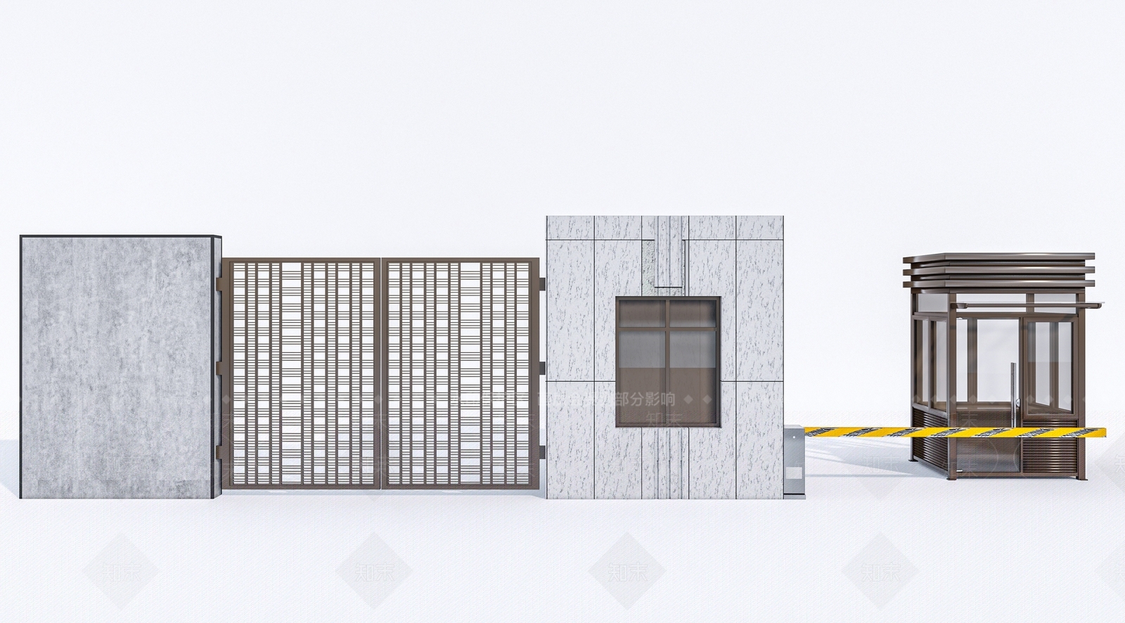 现代岗亭3D模型下载【ID:1153720569】